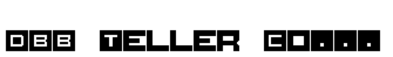 DBB Teller Companion Font